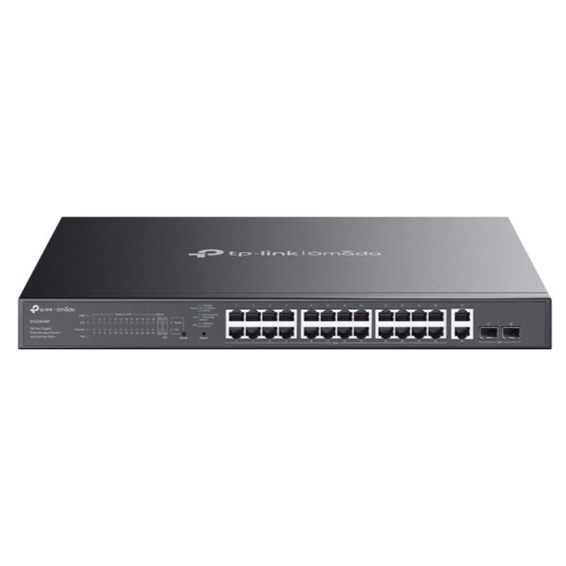 TP-LINK OMADA ES228GMP 28 Port Gbit 28 Port PoE 384W 2xSFP Rack mount Yönetilebilir Switch - TP-LINK OMADA - görsel 2
