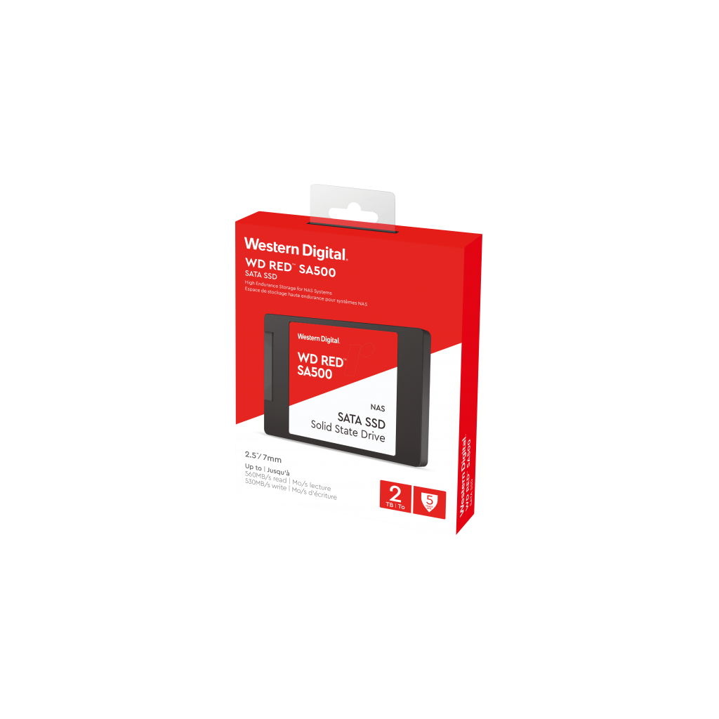 WD Red SA500, WDS200T2R0A, 2TB, 560/530, SERVER ve NAS için Enterprise, 2,5" SATA, SSD - Western Digital - görsel 5
