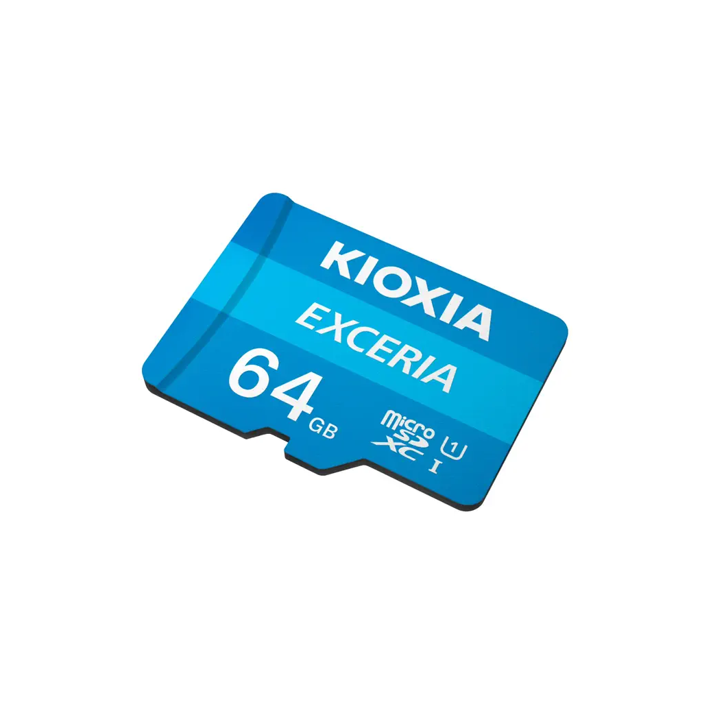 KIOXIA 64GB Exceria, LMEX1L064GG2, UHS-1, CL10, 100Mb/s, MicroSD Kart Bellek (SD Adaptörlü) - Kioxia - görsel 3