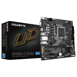 GIGABYTE B760M-H-DDR4 1700P DDR4 SES GLAN HDMI/D-SUB SATA3 USB3.2 mATX - GIGABYTE