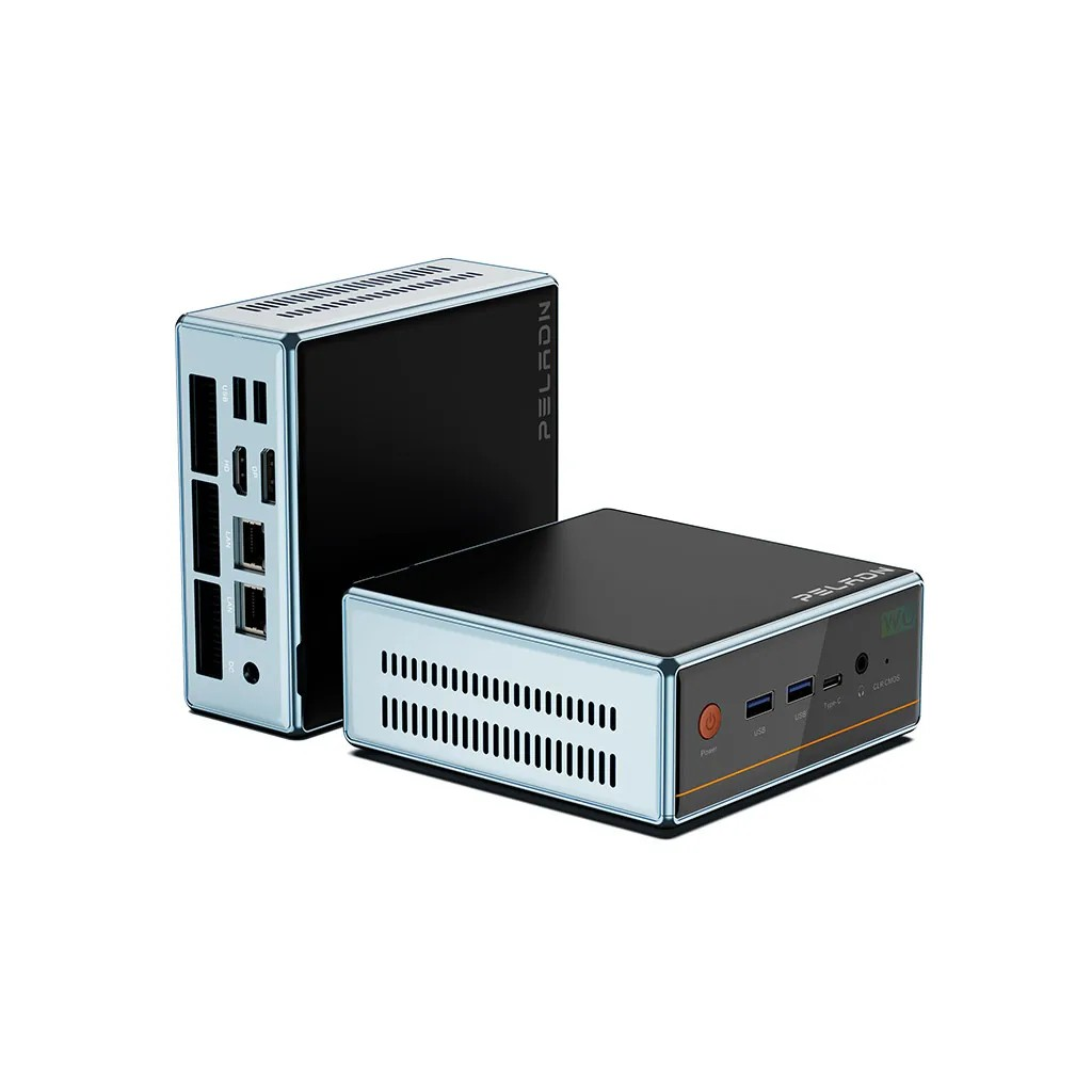 PELADN WO4 Serisi, AMD Ryzen 7 5700U, 16Gb Ram, 512Gb SSD, 1xHDMI, 1xDP,  4xUSB, 1xType-C, 2xLAN, Paylaşımlı Ekran Kartı, Wi-Fi6, Bluetooth 5.2, Windows 11 Pro, MFF MiniPC - Peladn