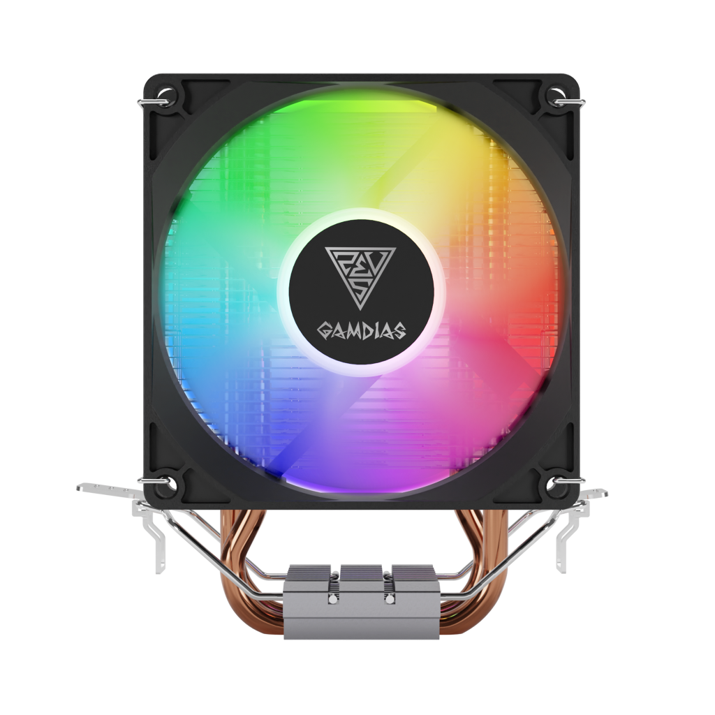 GAMDIAS BOREAS E1-210 Lite, 92mm, CPU  Kule Tipi Hava Soğutma, Doğrudan Temas Teknolojisine Sahip 2 adet Gelişmiş Bakır Isı Borusu (AMD AM5 ve INTEL Tüm işlemciler ile uyumlu) - Gamdias