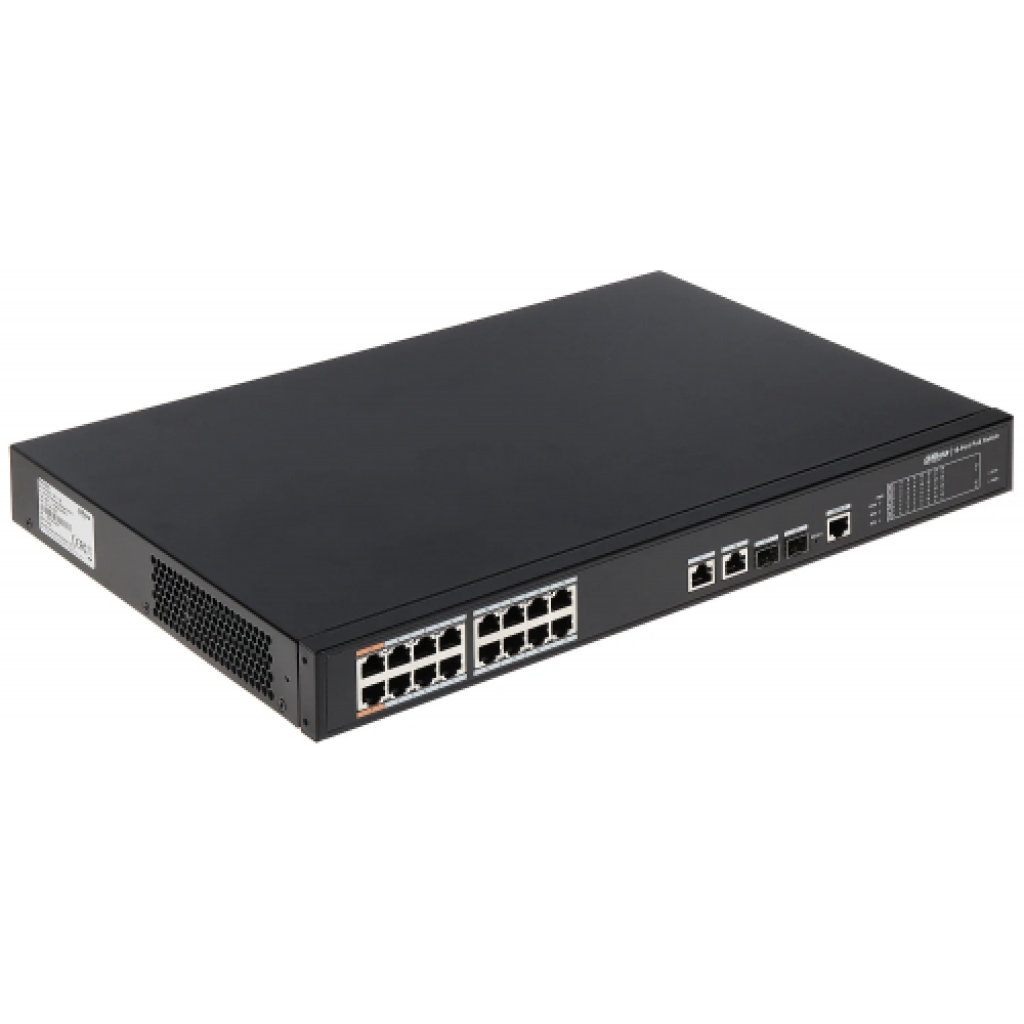 DAHUA CS4218-16ET-135, 16Port, Megabit, PoE 135W, 2 Port SFP Gigabit Combo, Cloud Yönetilebilir, Switch - Dahua - görsel 2
