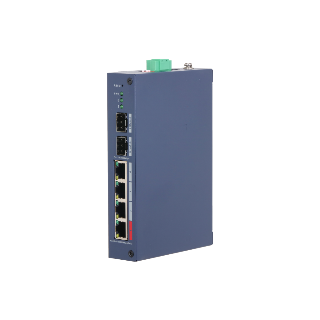 DAHUA CHS4206-4ET-90, 4 Port, Megabit, PoE 90W, 2 Port SFP, Cloud Yönetilebilir, Switch - Dahua
