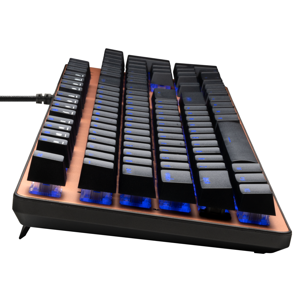 GAMDIAS AURA GK1, USB Kablolu, İngilizce,  Rainbow Backlight, Red Mekanik Switch, Bronz Edition, Gaming Klavye - Gamdias - görsel 3