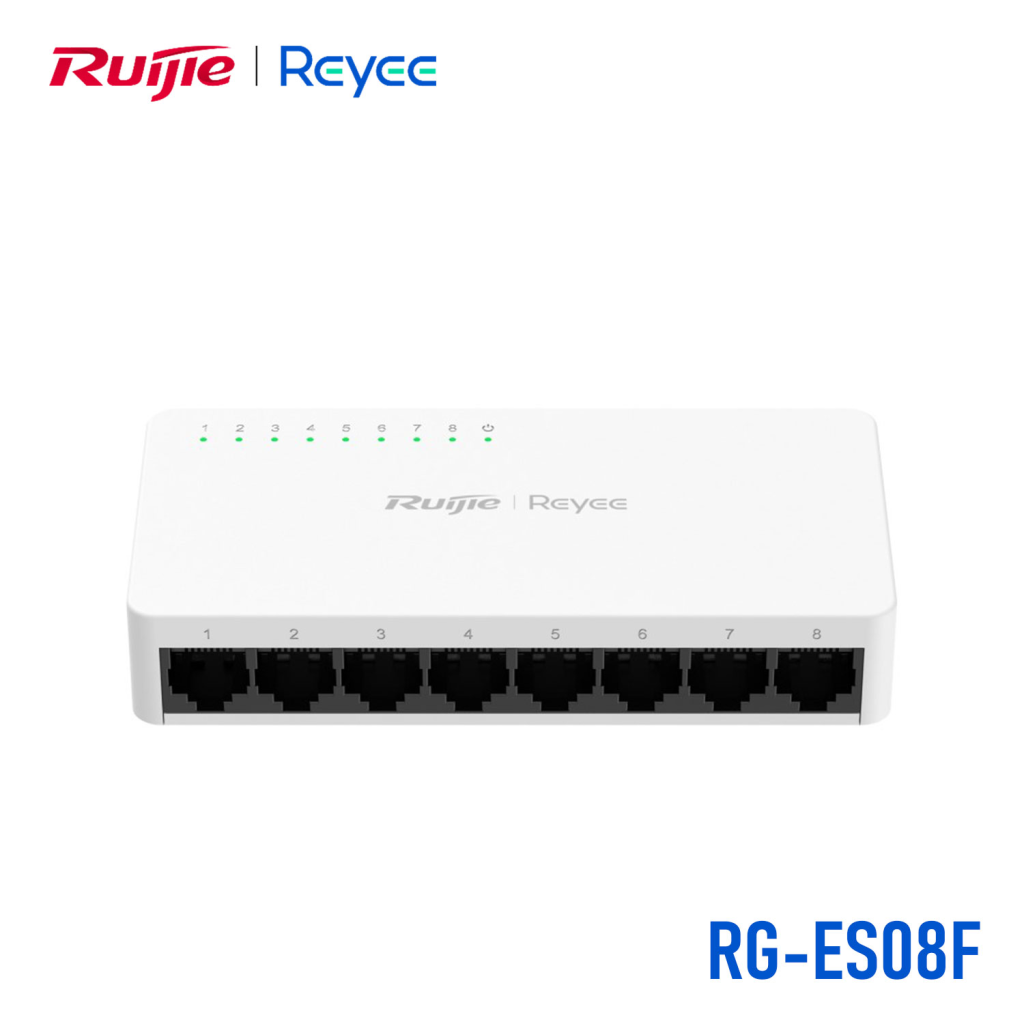 RUIJIE REYEE RG-ES08F 8 Port MegaBit Switch  Plastik Kasa - RUIJIE - görsel 2