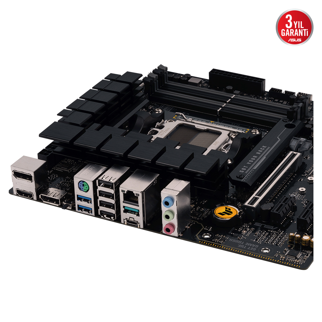 ASUS TUF GAMING B650M-E, 4xDDR5, 2x M.2, HDMI, 2xDP, Type-C, AM5 Soket GAMING Anakart - Asus - görsel 5