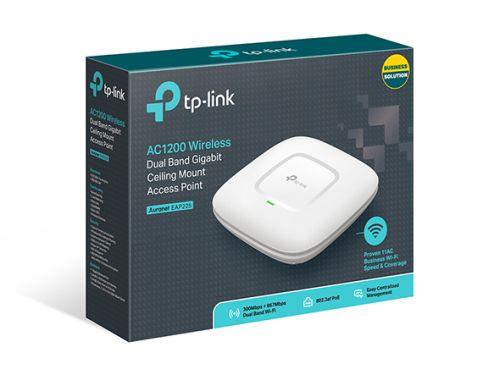 TP-LINK OMADA EAP225 1 Port Gigabit AC1350 3 Anten Tavan Tipi Gigabit Wi-Fi Access Point - TP-LINK OMADA