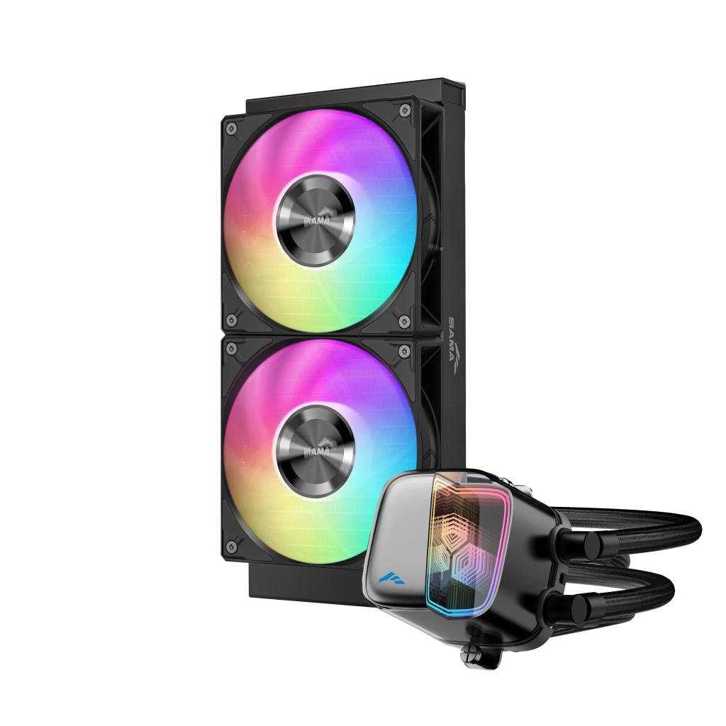 SAMA L70-240BK, Black, 240mm, 2x120mm ARGB Fan, CPU Sıvı Soğutma - Sama - görsel 3