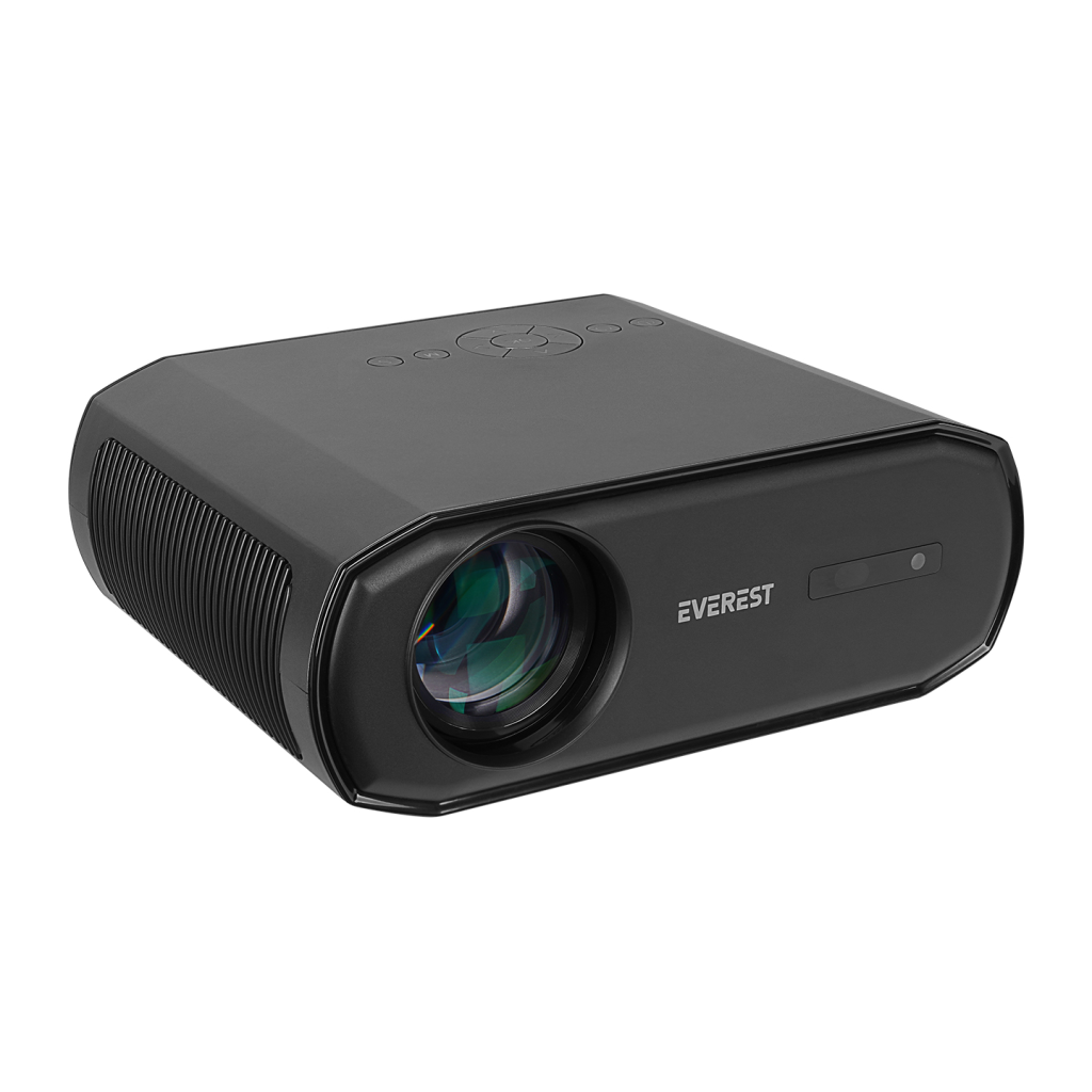 EVEREST PJ06, Siyah, 9800 Lümen, 1920X1080, 1xHDMI, 1xUSB, TF Soket, WiFi, 1xLAN, Bluetooth, 50.000 Saat Led Ömrü, 3W Speaker, Android 9.0, FULL HD Projeksiyon Cihazı - Everest