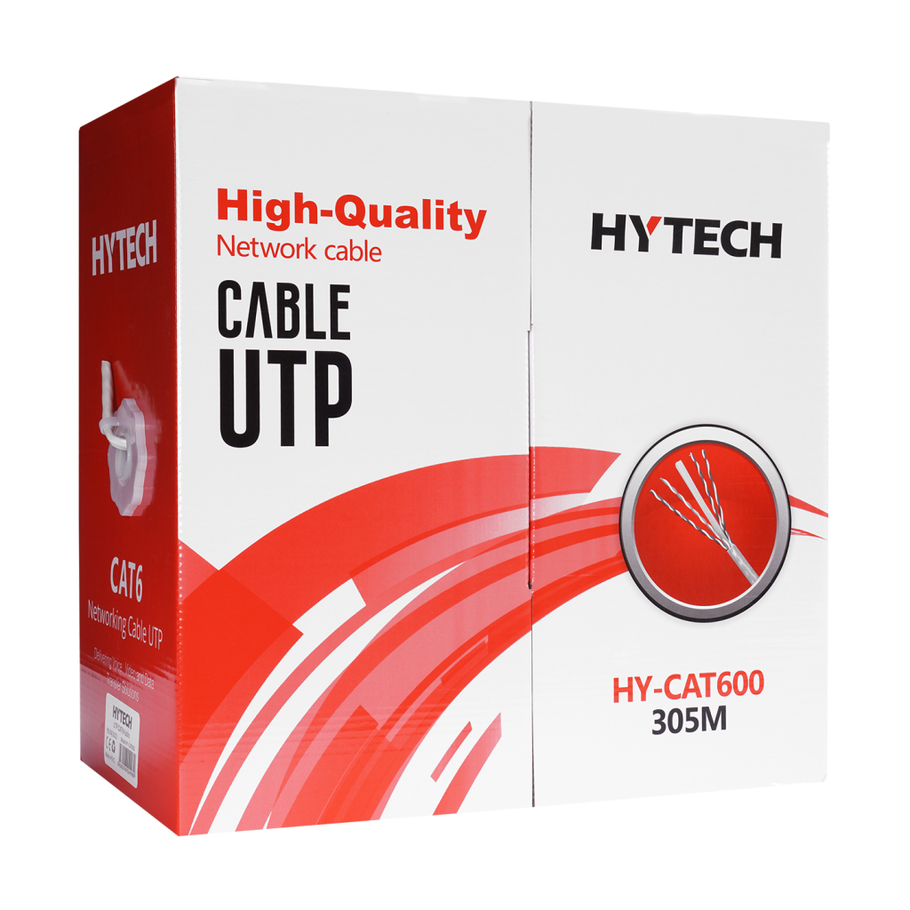 HYTECH HY-CAT600 CAT6 UTP 305 Metre Gri Network Kablosu - HYTECH - görsel 2