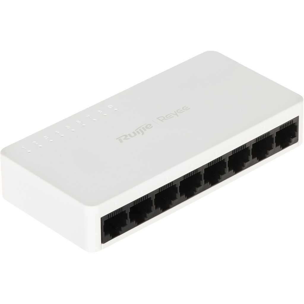 RUIJIE REYEE RG-ES08F 8 Port MegaBit Switch  Plastik Kasa - RUIJIE