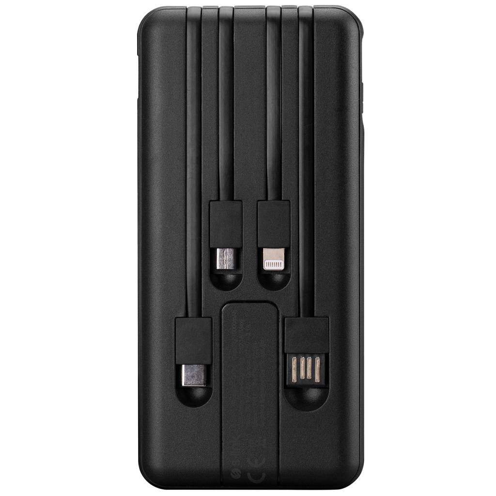 S-LINK IP-G13K, Siyah, 10.000mAh, 1xUSB, 1xMicro USB, 4in1 Kablolu (Type-C, Lightning, Micro ve USB), LCD Göstergeli, PowerBank - S-Link - görsel 4