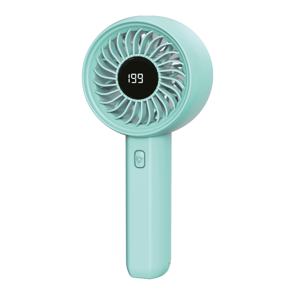 FENY FN-F45, YEŞİL, Tek Tuşla Ayarlanabilir Güç, LCD Gösterge, Elde Kullanım, Dahili 1800mAh Bataryalı, Type-C Şarj Girişli, Vantilatör - Feny