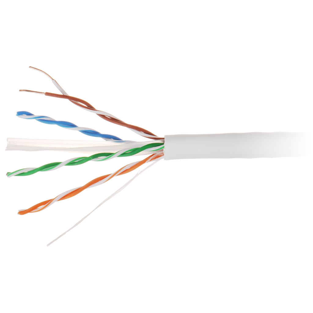 DAHUA DH-PFM923I-6UN-C, CAT6 305m, 24AWG 0.53mm, UTP, %100 Bakır, LSZH Halogen Free Kablo, Beyaz Renk - Dahua - görsel 2
