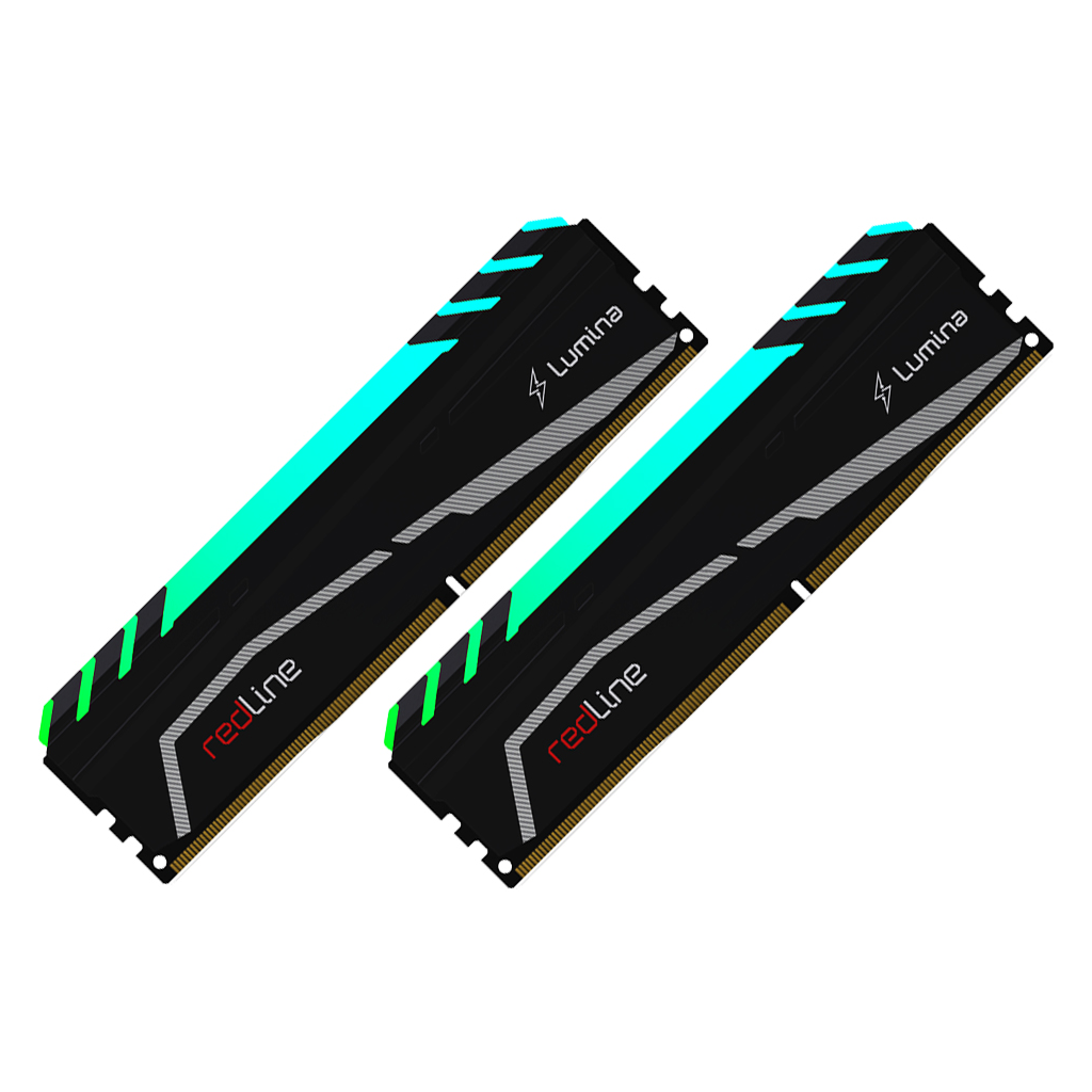 MUSHKIN redLine Lumina, MLA4C320GJJM8GX2, 2x8Gb Kit, 3200Mhz, DDR4, CL16, RGB, Desktop Gaming RAM (Soğutuculu) - Mushkin - görsel 3