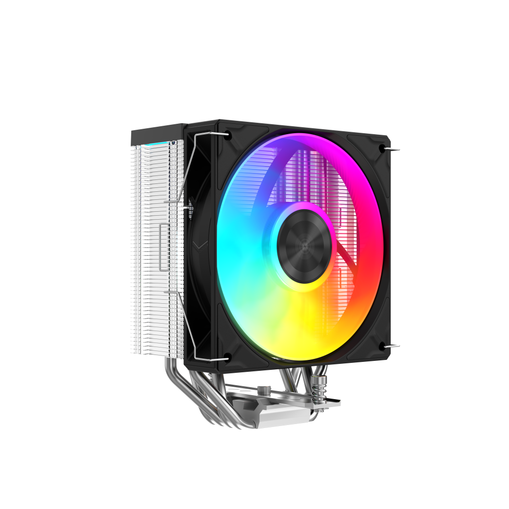SAMA A40L, Black, 1x120mm ARGB Fan, Kule Tipi Hava Soğutma, 4 adet Gelişmiş Kompozit Isı Borusu, CPU Fan (AMD ve INTEL Tüm işlemciler ile uyumlu) - Sama - görsel 2