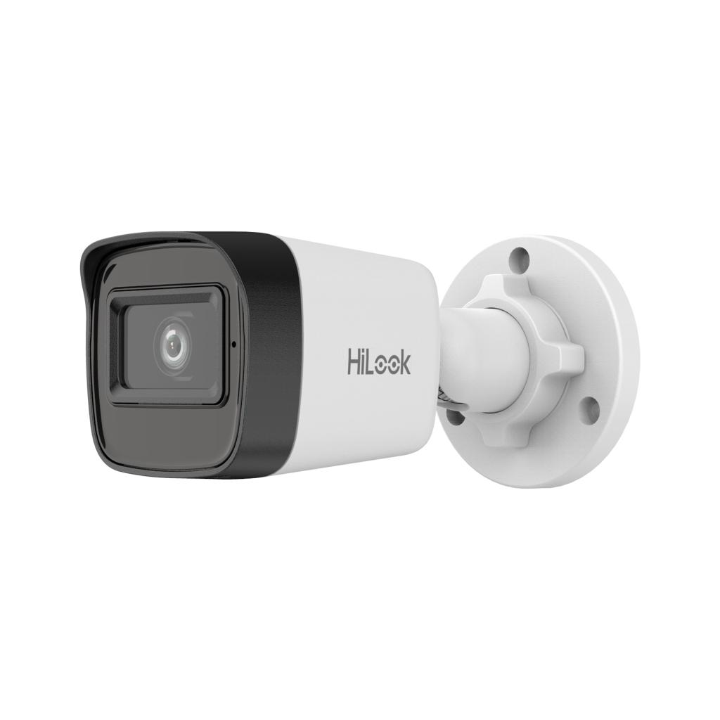 HILOOK IPC-B141HE-UC, 4Mpix, 2.8mm Lens, H265+, 20Mt Gece Görüşü, PoE, Dahili Mikrofon, Bullet, IP Kamera - Hilook