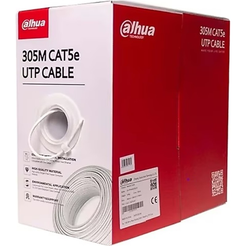DAHUA PFM922I-6UN-C 305 METRE U/UTP 23AWG CCA GRİ RENK CAT6 KABLO - Dahua