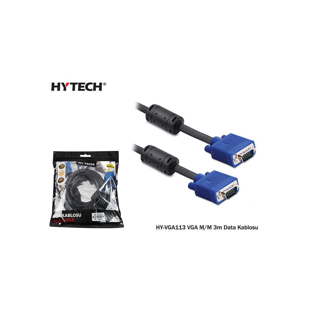 HYTECH HY-VGA113 3 Mt 15E/15E Monitör Kablosu - HYTECH - görsel 2