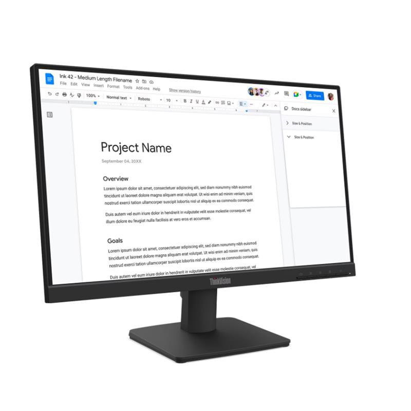 21.5 LENOVO S22-4E THINKVISION 64CBKAT6TK FHD 4MS 100HZ HDMI+VGA WLED MONITOR (3 YIL GARANTİ) - Lenovo - görsel 3
