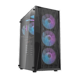 AIGO DK352 650W 80+ USB3.0 4x12CM FAN TEMPERLI CAM SIYAH ATX KASA - AIGO