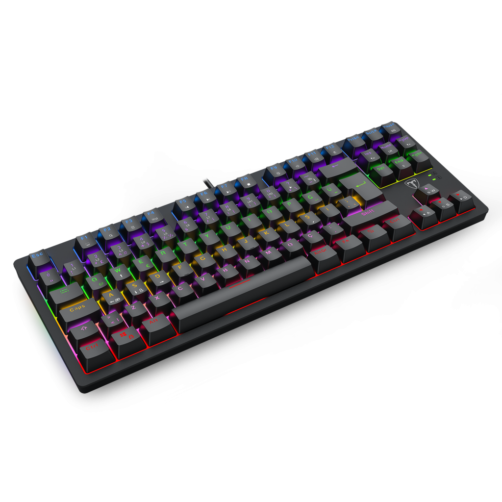 T-DAGGER BALI, T-TGK311-BL, USB Kablolu, Türkçe Q,  Rainbow Backlight, Blue Mekanik Switch, 87 Tuşlu, Gaming Klavye - T-Dagger - görsel 4