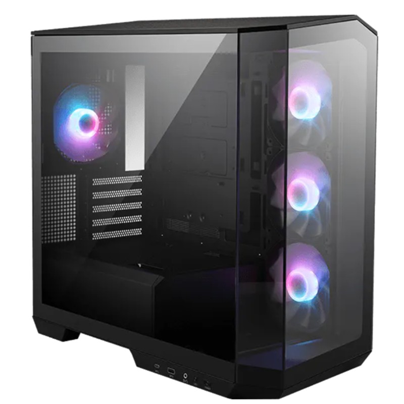 MSI MAG PANO M100R PZ TEMPERLİ CAM 3X120MM 1X120MM ARGB FAN MATX BEYAZ - MSI - görsel 2
