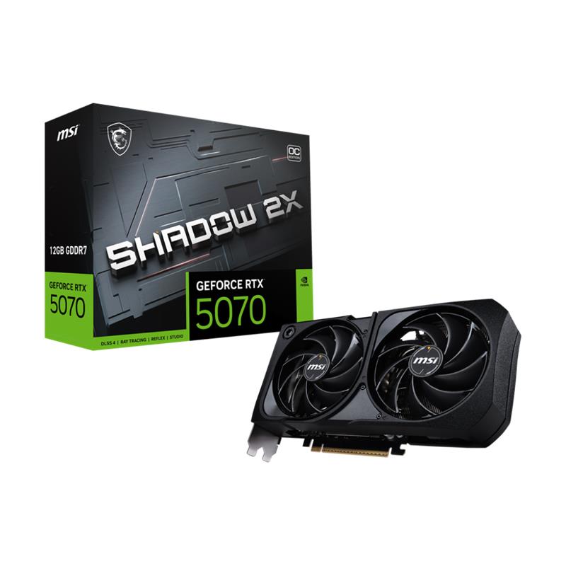 MSI GEFORCE RTX5070 12G SHADOW 2X OC 12GB GDDR7 192BIT 1XHDMI 3XDP EKRAN KARTI - Msi