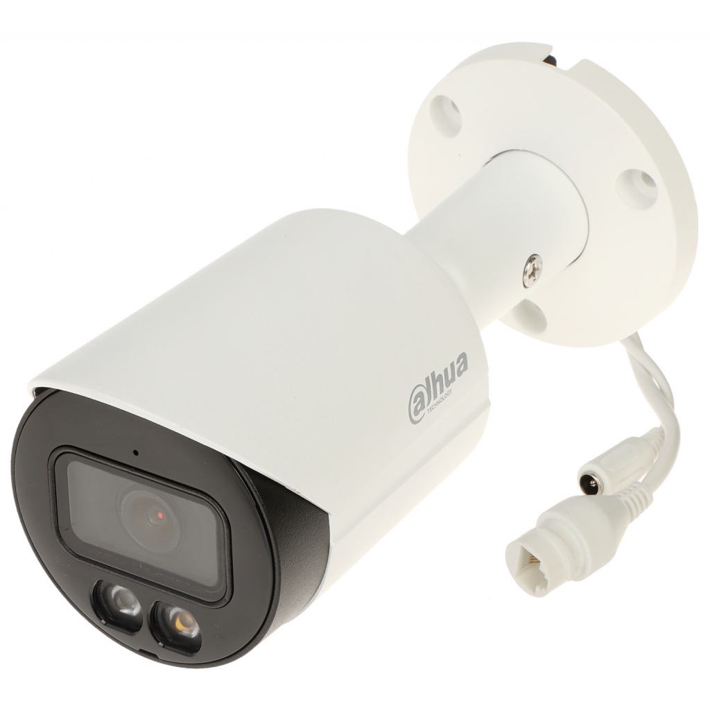 DAHUA  IPC-HFW2449S-S-IL, 4Mpix, Wizsense, Dual  Smart Light, 3,6mm Lens, H265+, 30Mt Gece Görüşü, IP67, Dahili Mikrofon, PoE Bullet IP Kamera - Dahua