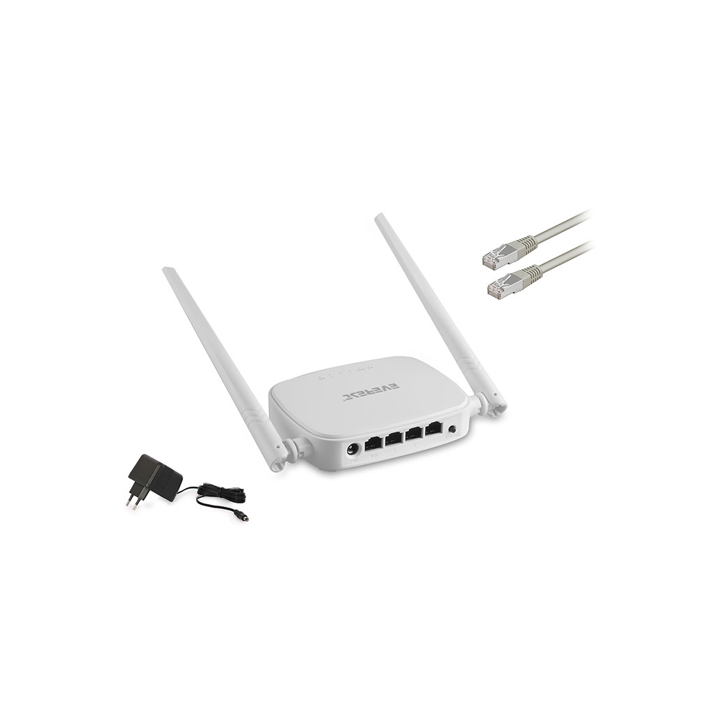 EVEREST EWR-301, 4Port, 300Mbps, 2.4Ghz Wifi, Masaüstü, Megabit, Repeater, Router, Access Point - Everest