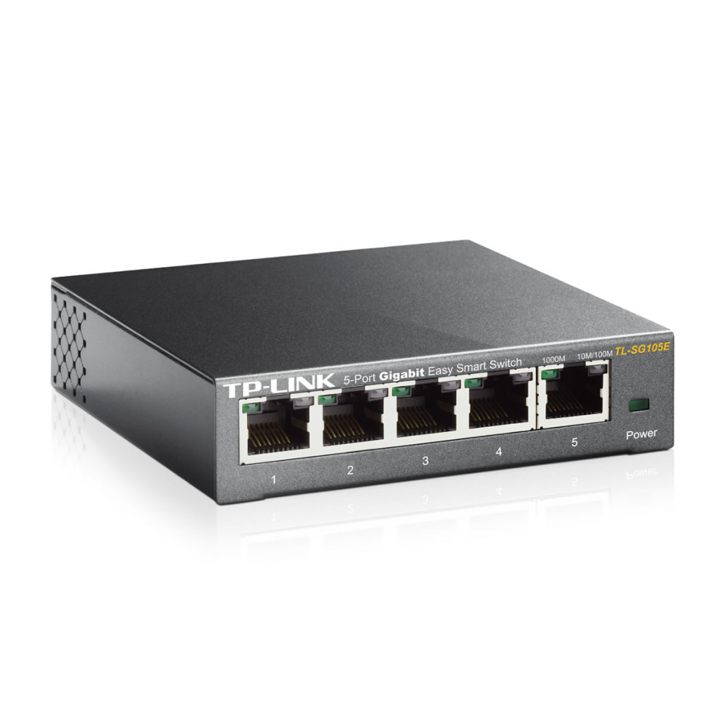 TP-LINK TL-SG105E, 5 Port, GigaBit, Easy Smart, Yönetilebilir, Metal Kasa, Masaüstü Switch - Tp-Link - görsel 2