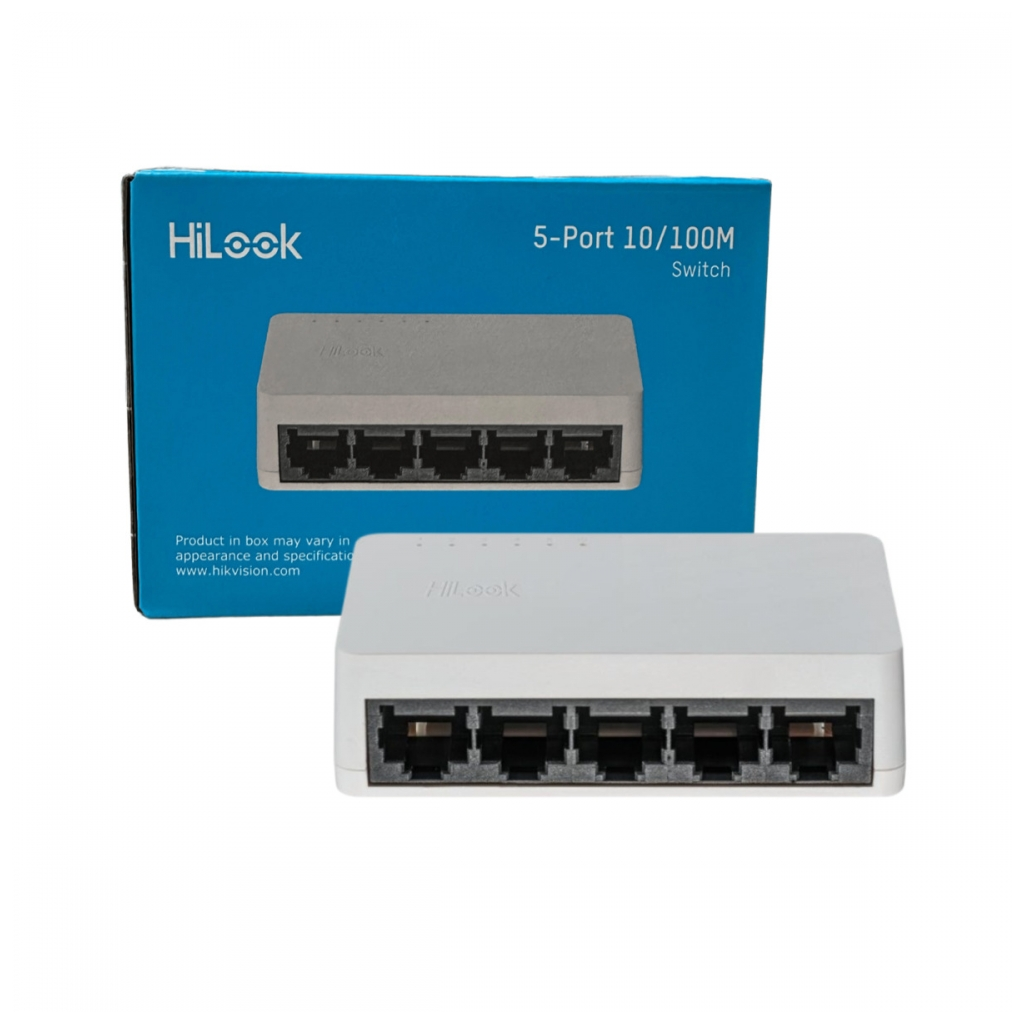 HILOOK NS-0105D, 5 Port, Megabit, Yönetilemez, Masaüstü Switch - Hilook