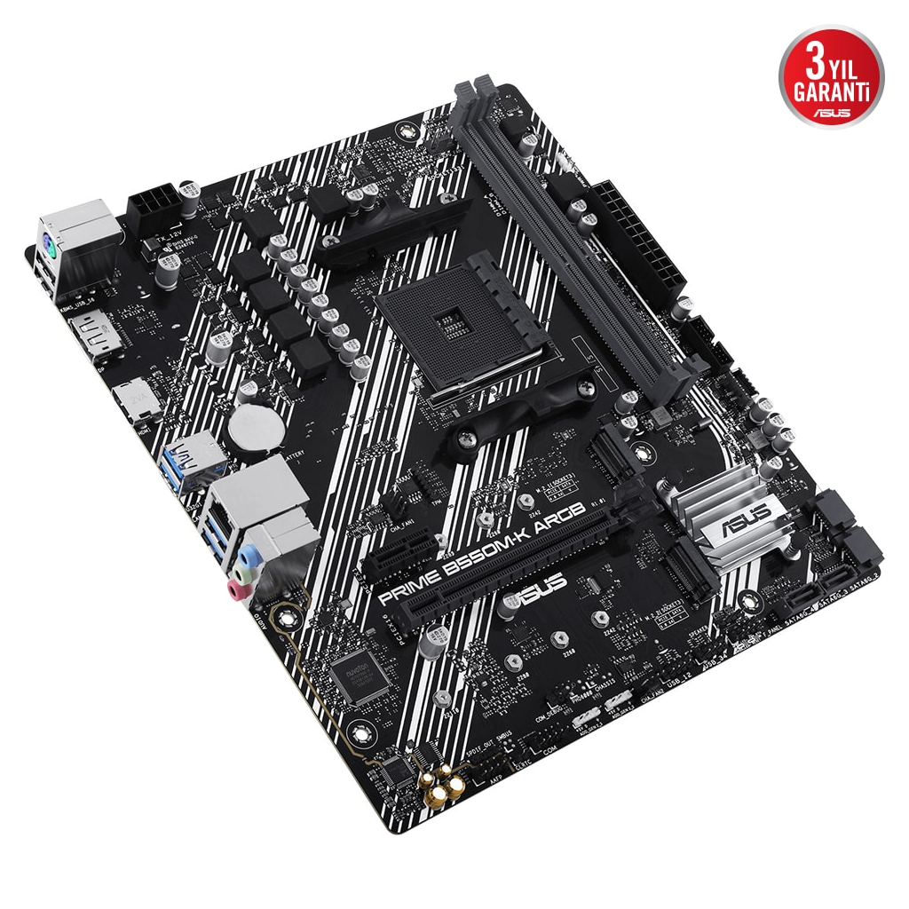 ASUS PRIME B550M-K ARGB B550 DDR4 (Vga Yok) GLan mATX HD DP US3 M2 AM4 AMD Anakart - ASUS - görsel 4
