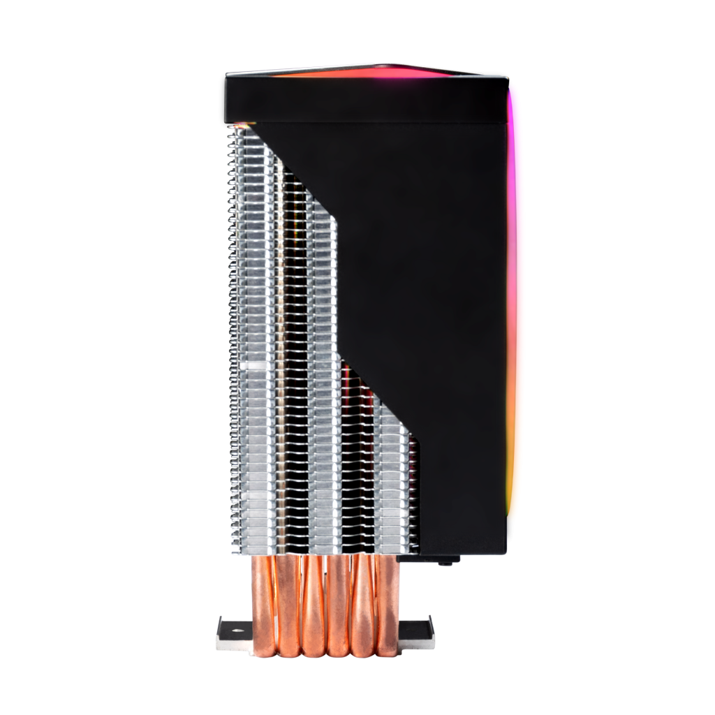 GAMDIAS BOREAS M1-610, LED Lights, 120mm, CPU  Kule Tipi Hava Soğutma, Doğrudan Temas Teknolojisine Sahip 6 adet Gelişmiş Bakır Isı Borusu (AMD AM4-AM5 ve INTEL Tüm işlemciler ile uyumlu) - Gamdias - görsel 4