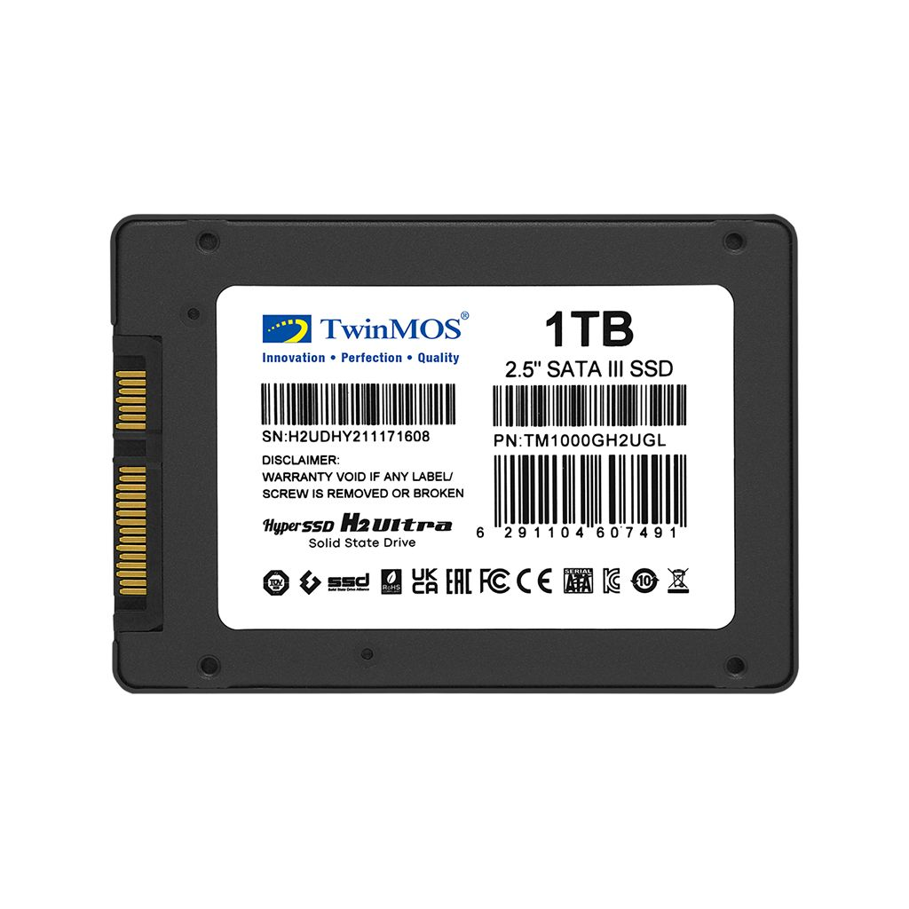 TWINMOS TM1000GH2UGL H2 ULTRA 2.5" 1TB (580/550MB/s) SATA (3D NAND) SSD Disk (Gri) - TWINMOS - görsel 5